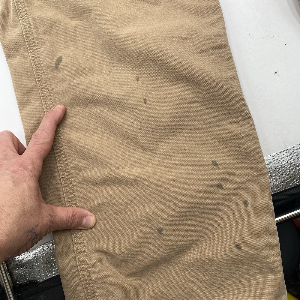 CARHARTT B151 DKH Duck Canvas Loose Original Fit Carpenter Work Pants Mens 36x30 - Picture 4 of 13